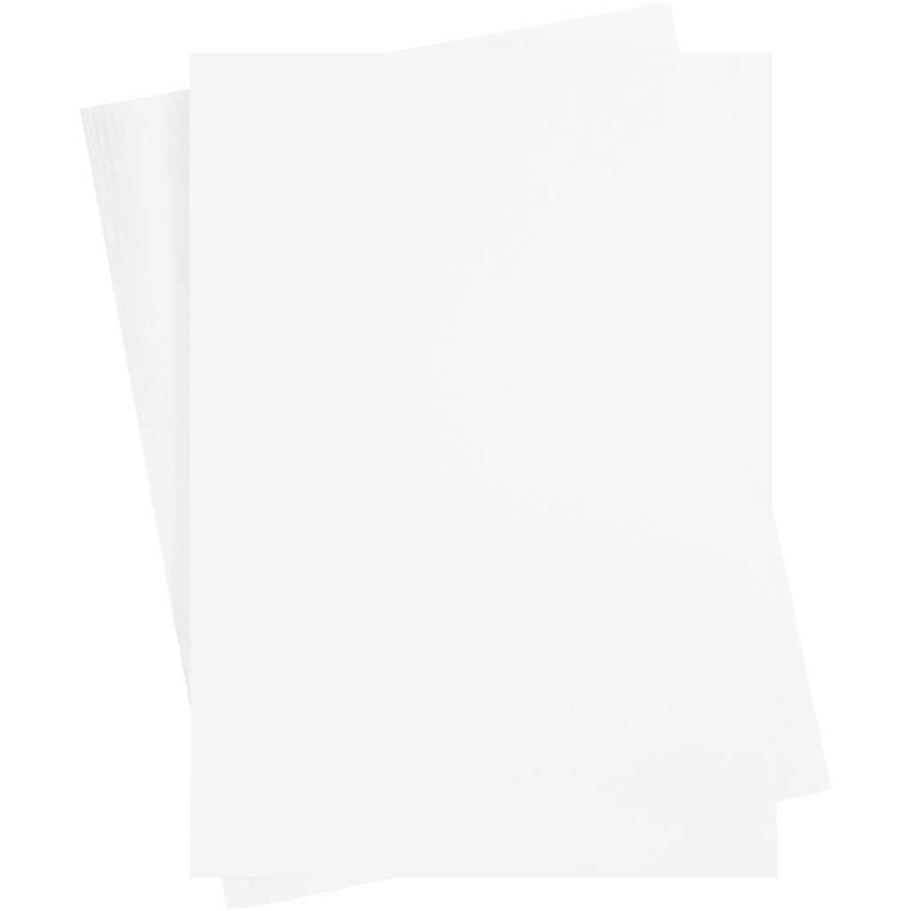 Creativ company gekleurd karton, vel 460x640 mm, 210-220 gr, wit, 25 vel 1 doos