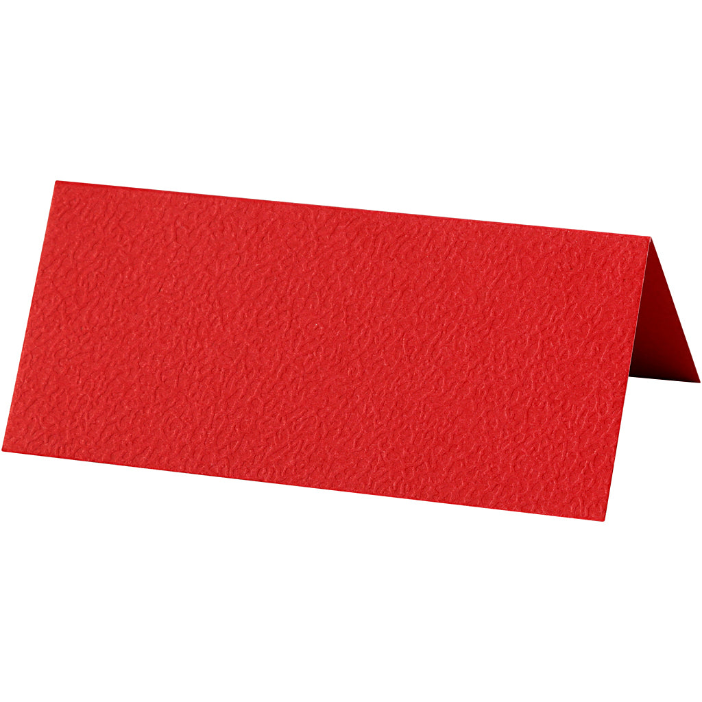 Creativ company naamkaarten, afm 9x4 cm, 220 gr, rood, 20 stuk 1 doos