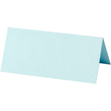 Creativ company naamkaarten, afm 9x4 cm, 220 gr, lichtblauw, 20 stuk 1 doos