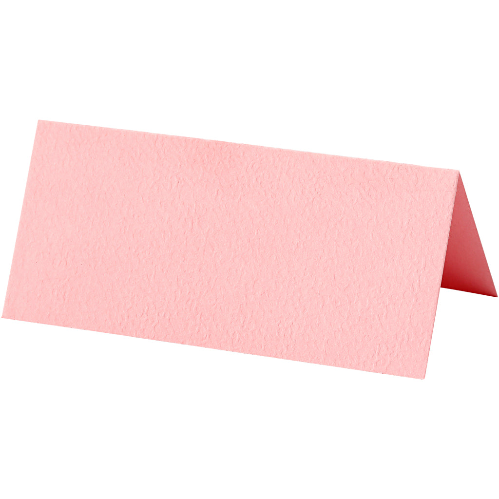 Creativ company naamkaarten, afm 9x4 cm, 220 gr, lichtrood, 20 stuk 1 doos