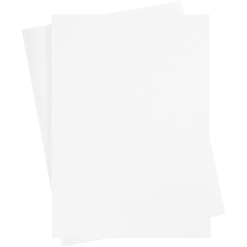 Creativ company karton, vel 50x70 cm, 270 gr, wit, 10 vel 1 doos