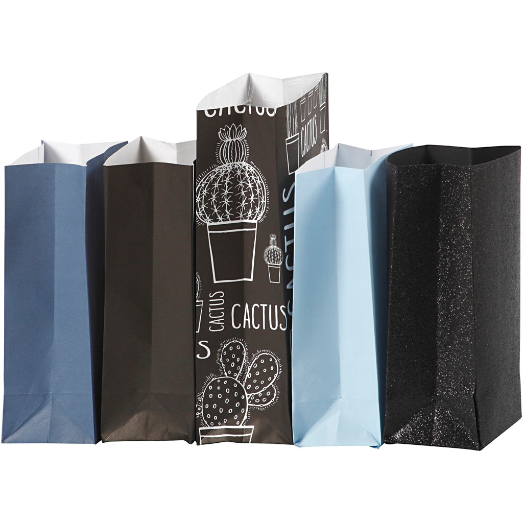 Vivi gade papieren zakken, h: 21 cm, afm 6x9 cm, 80 gr, 5x10 doos 1 doos
