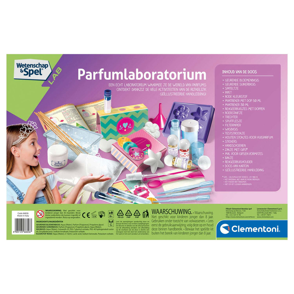 Clementoni wetenschap meisjes parfumlaboratorium