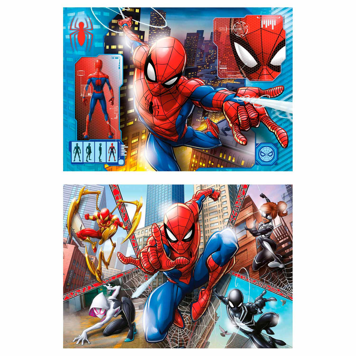 Clementoni puzzel spiderman, 2x60st.