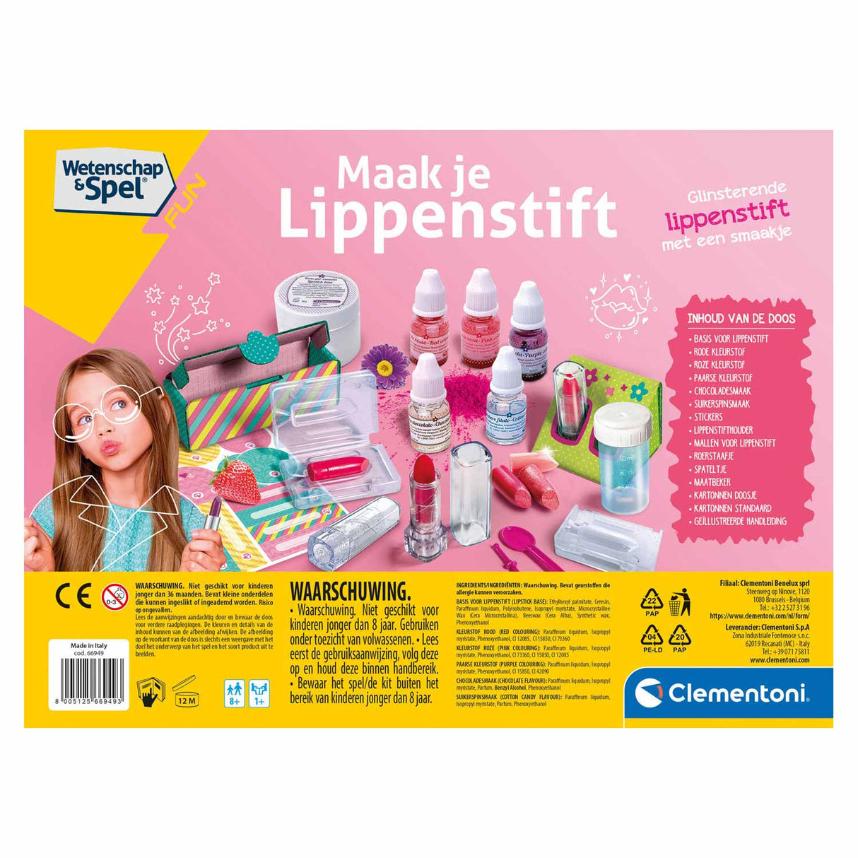 Clementoni Wetenschap Spel Maak je eigen Lippenstift