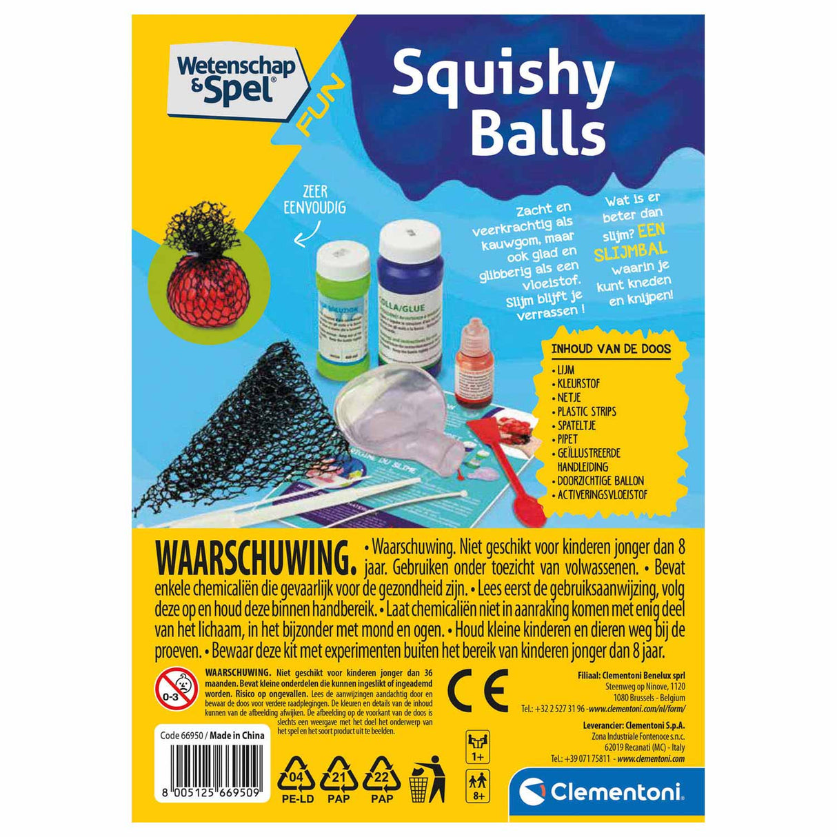 Clementoni Wetenschap Spel Squishy Bal Maken