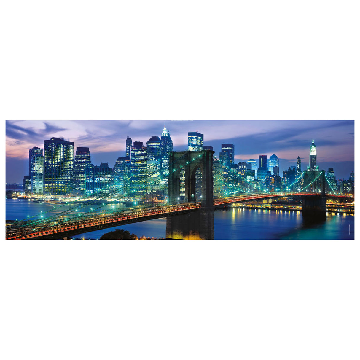Clementoni panorama puzzel new york brooklyn bridge, 1000st.