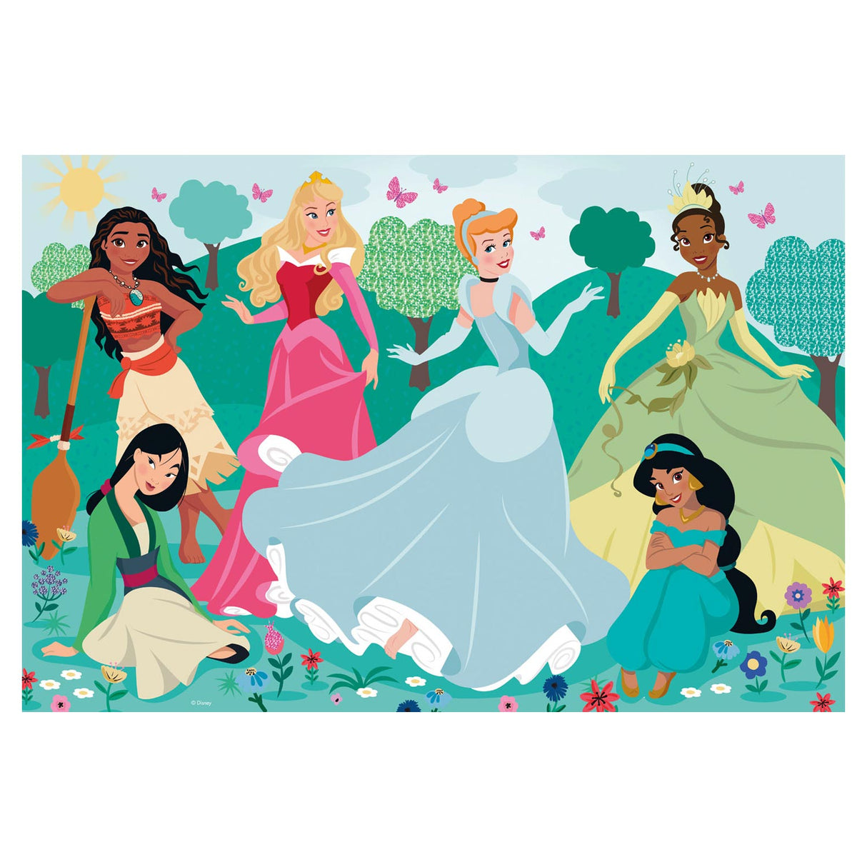 Clementoni maxi puzzel disney prinses, 104st.