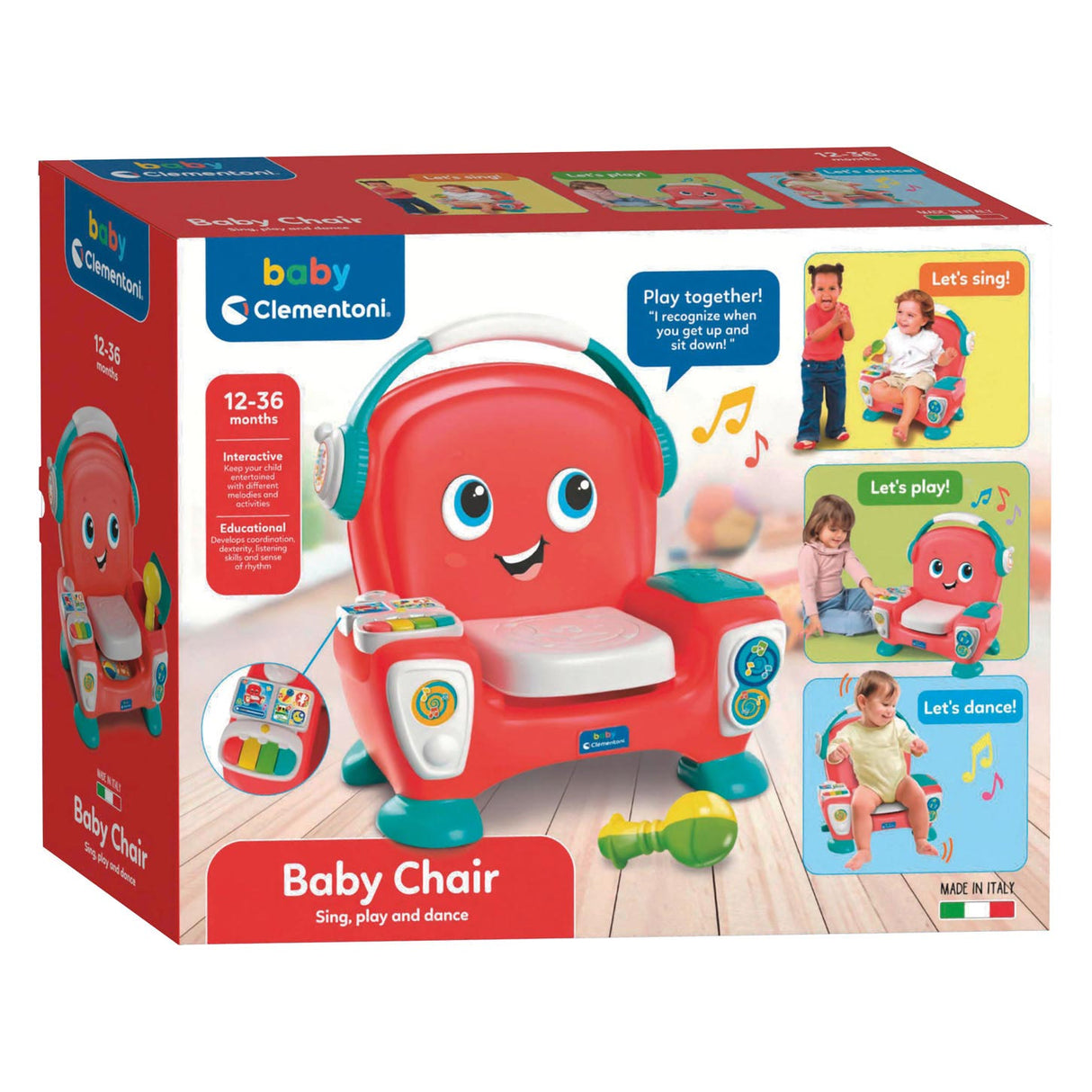 Clementoni Kinderstoel Zing, Speel en Dans