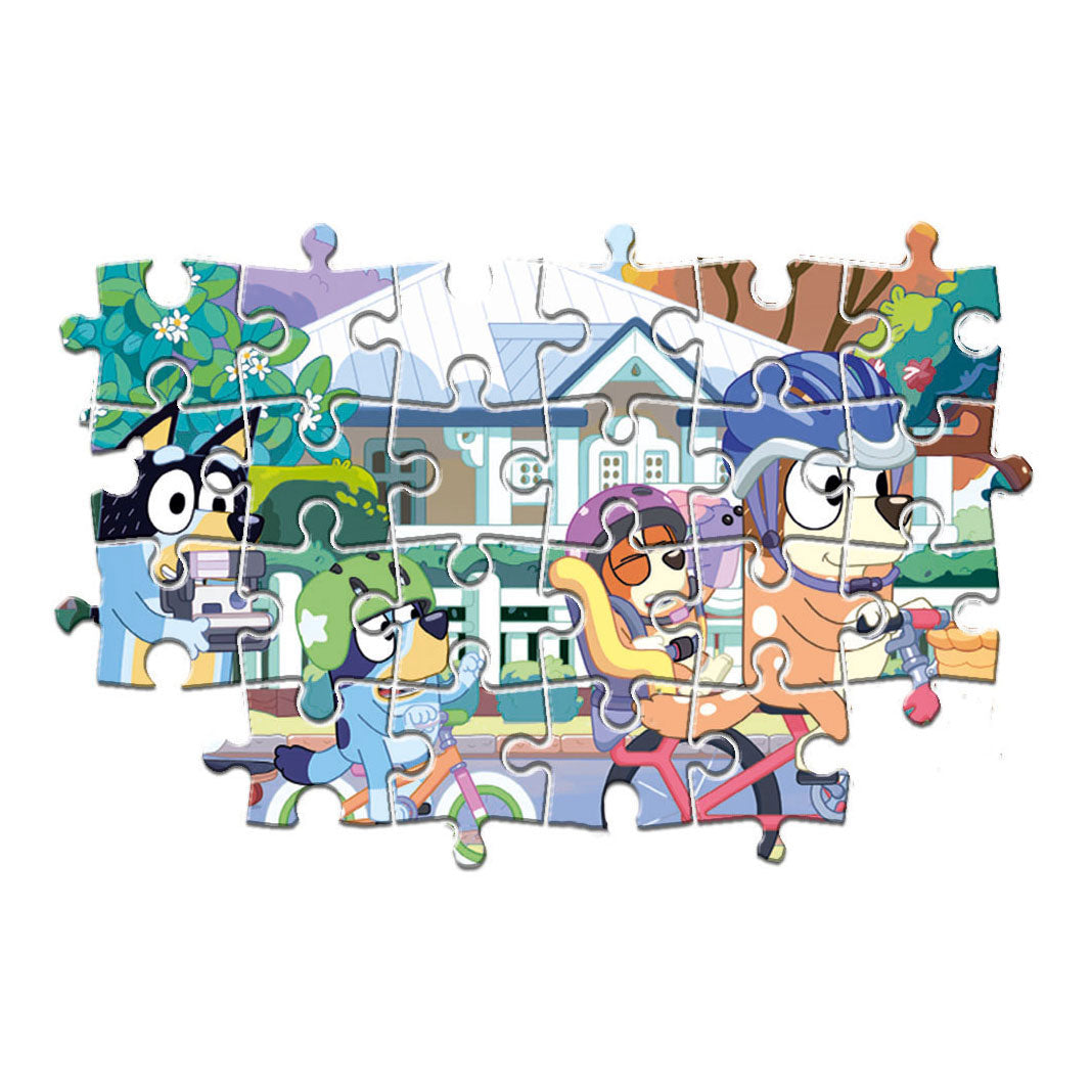 Clementoni Legpuzzel Super Color Bluey Fietsen, 24st.