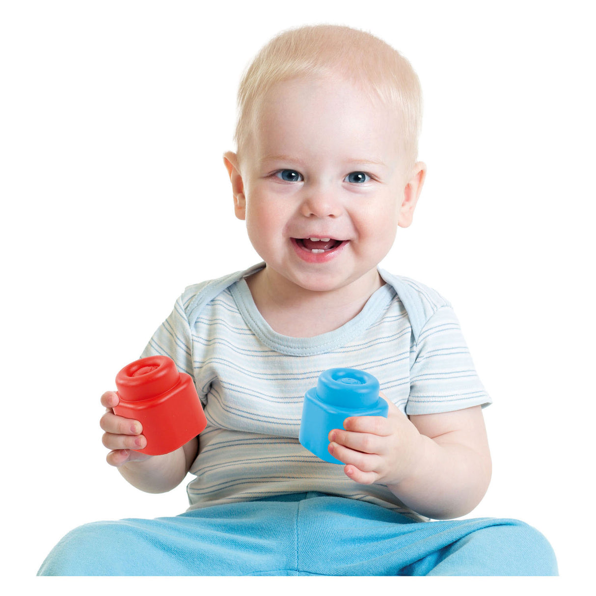 Clementoni baby soft clemmy blokken met opbergtas, 20dlg.