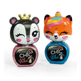 Clementoni crazy chic nagellak blauw rood, 2st.
