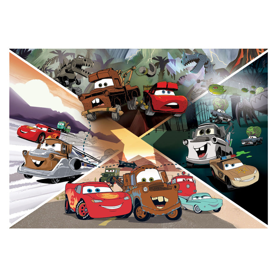 Clementoni legpuzzel super color maxi disney cars, 104st.