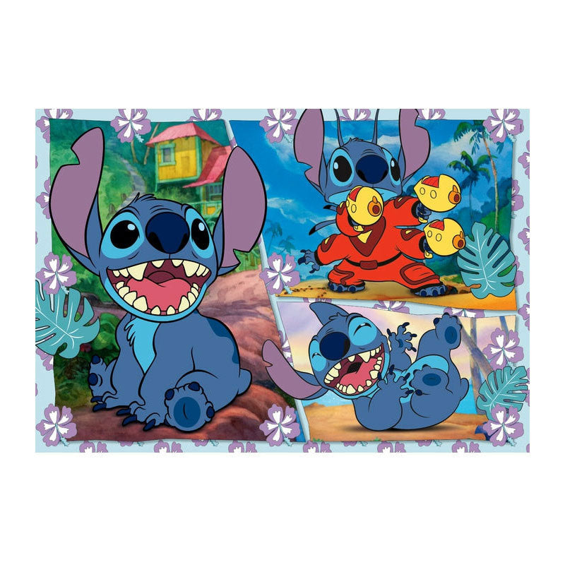 Clementoni legpuzzel super color maxi disney stitch, 104st.