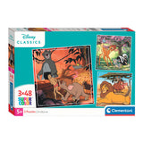 Disney legpuzzel super color vierkant classics ii, 3x48st.