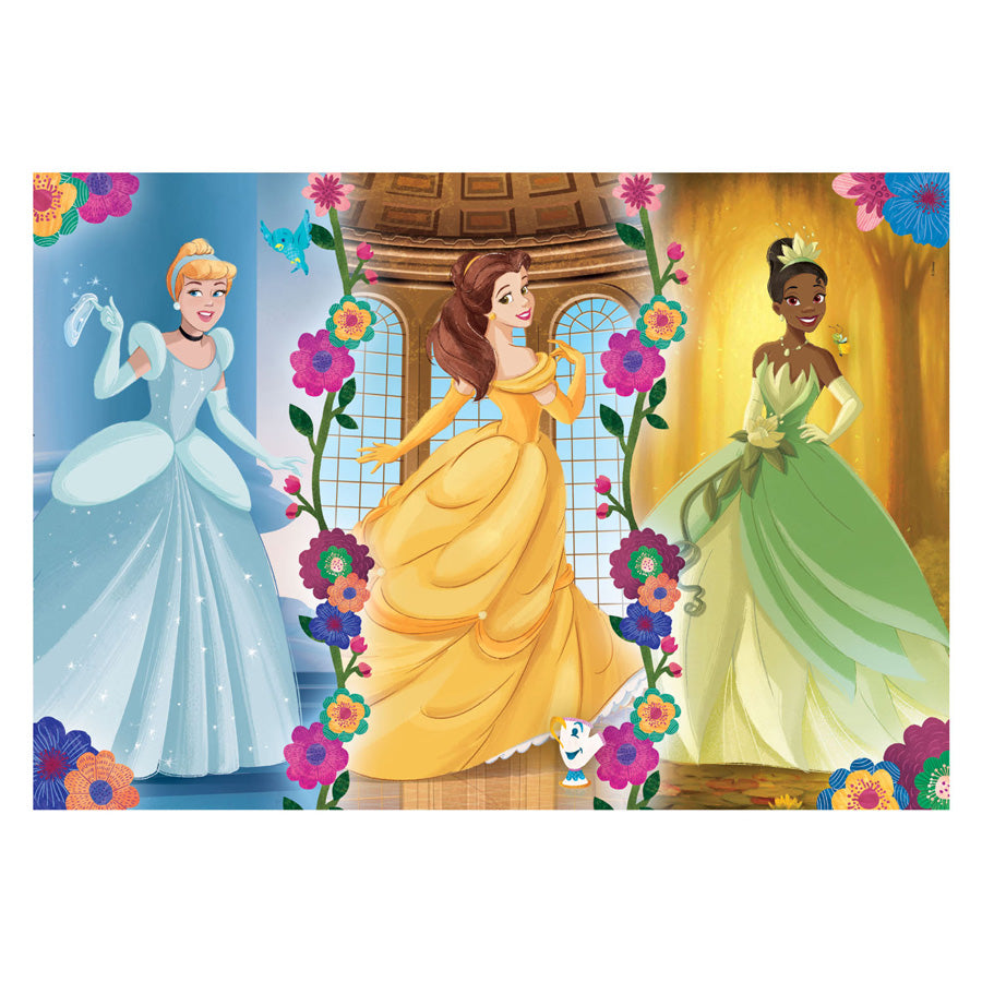 Clementoni legpuzzel super color disney prinses, 104st.