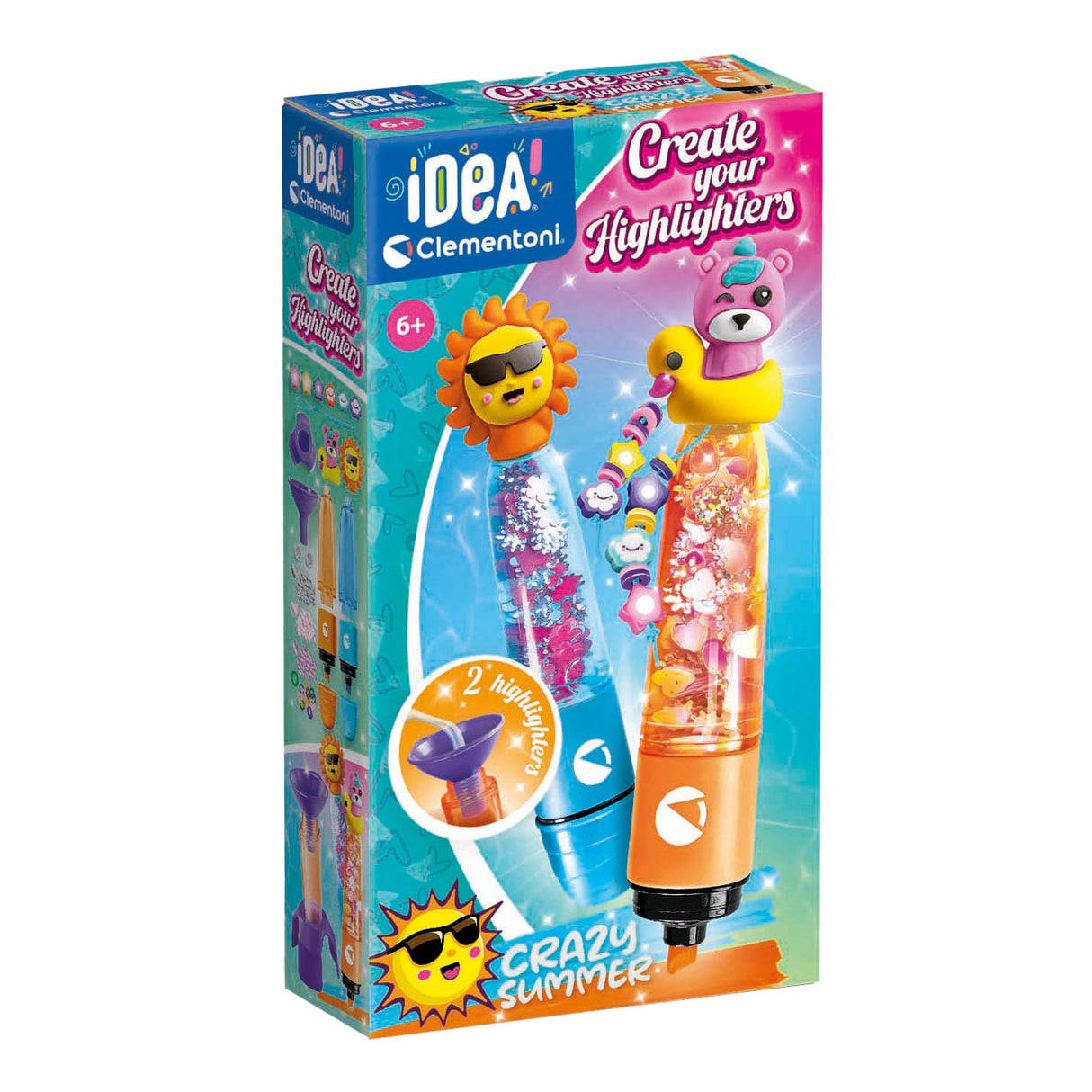 Clementoni idea maak je eigen markeerstiften - crazy summer