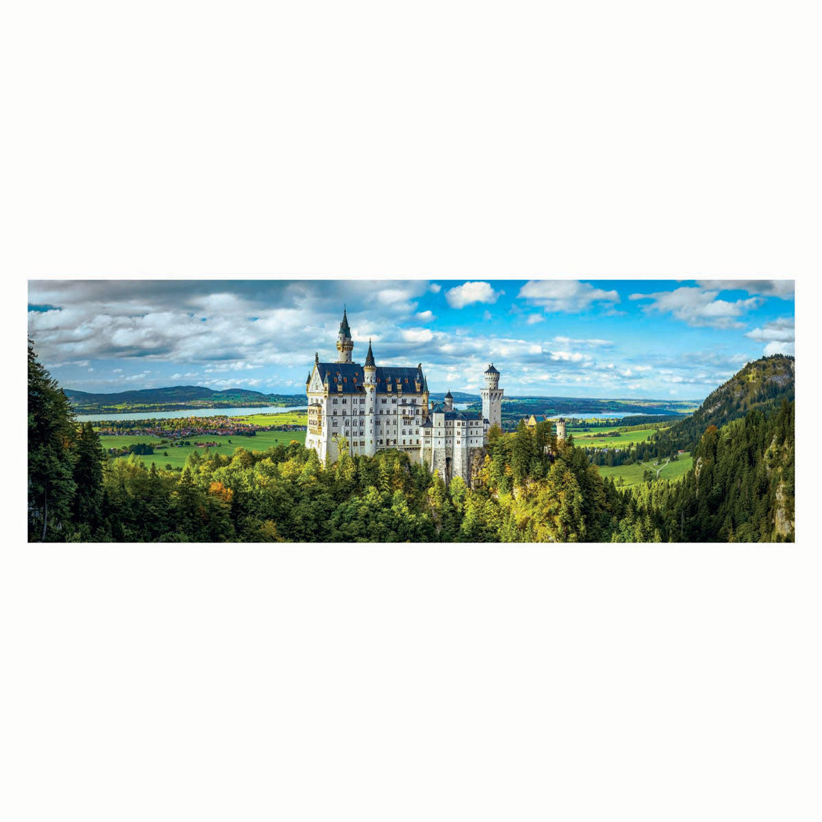 Clementoni panoramapuzzel slot neuschwanstein, 1000st.