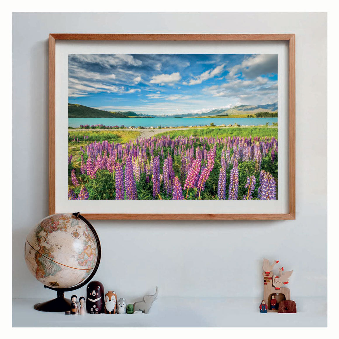 Clementoni legpuzzel bloemen bij lake tekapo, 1500st.