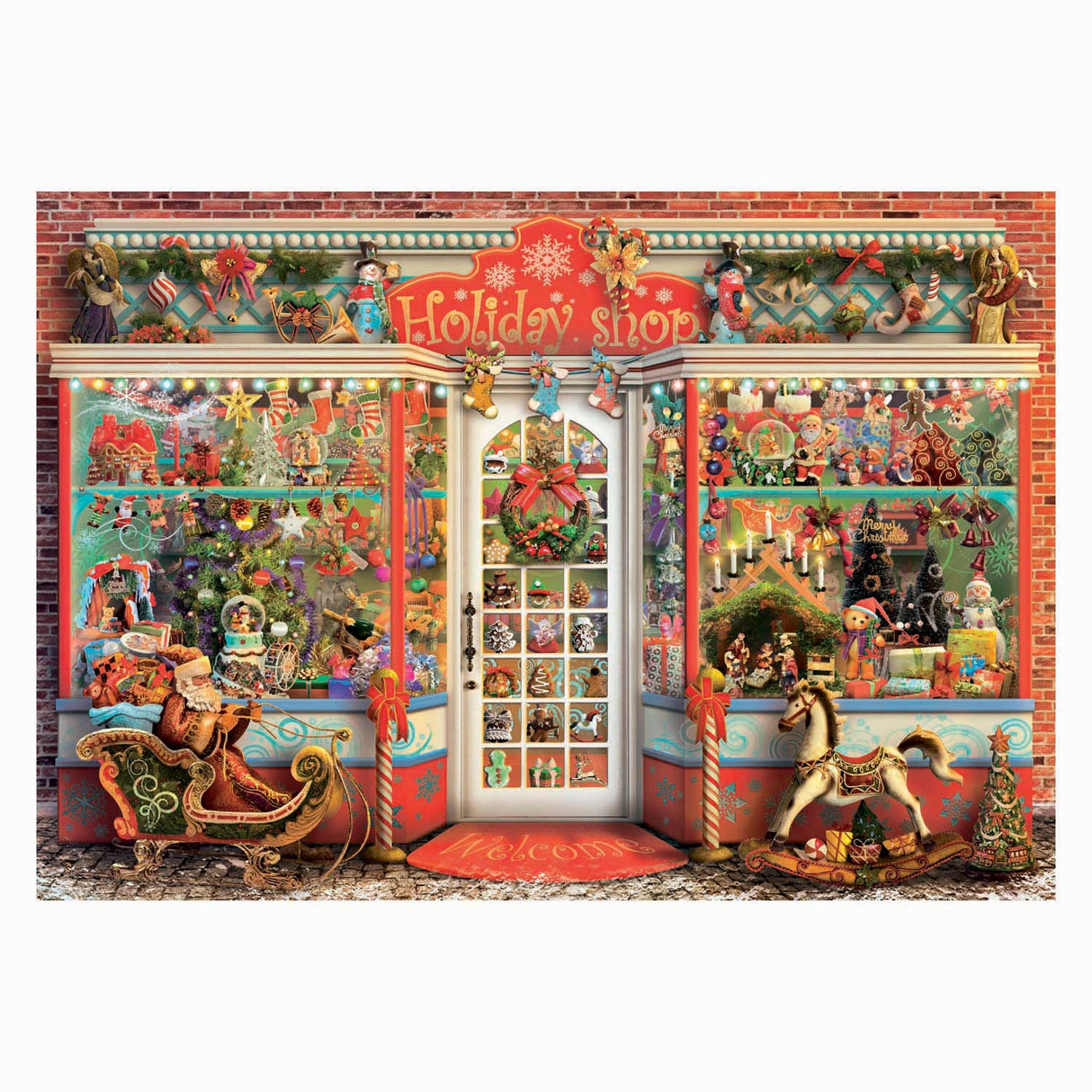 Clementoni legpuzzel kerstwinkel - 500st.