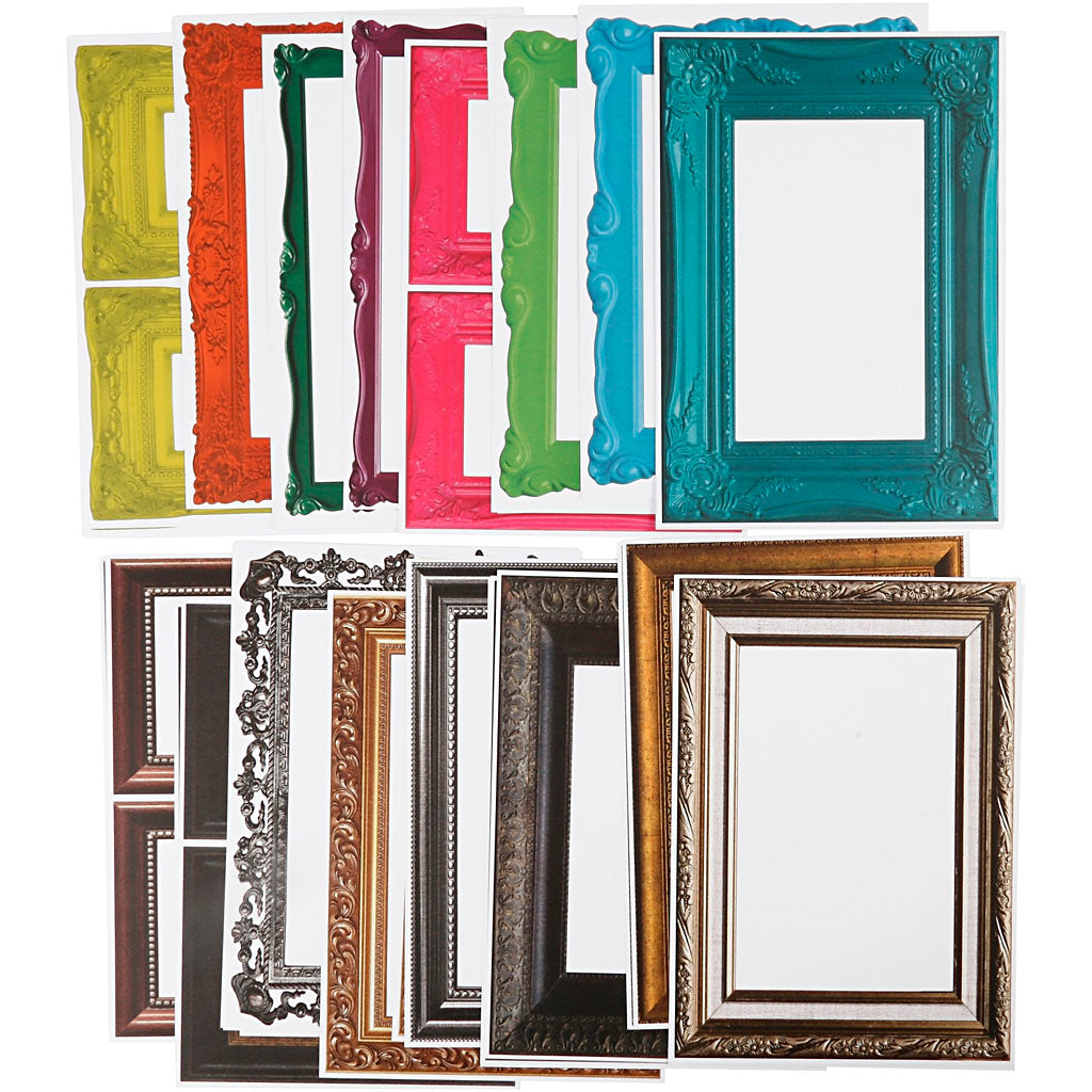 Creativ bedrijfslijsten, afm 26,2x18,5 cm, diverse kleuren, 64 div afgesloten 1 doos