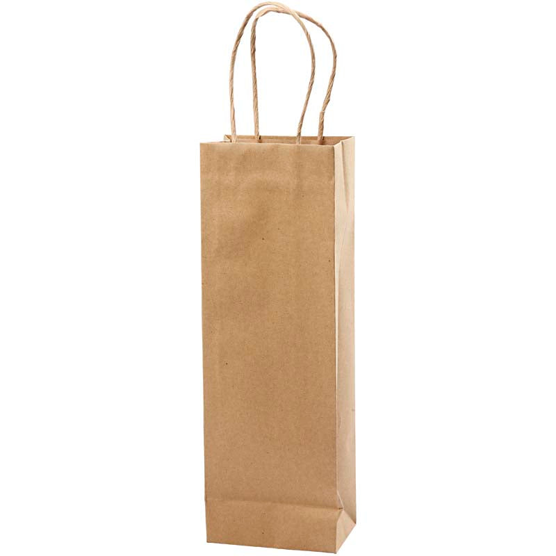 Creativ company papieren zakken, h: 36 cm, b: 13x8 cm, 125 gr, bruin, 10 stuk 1 doos