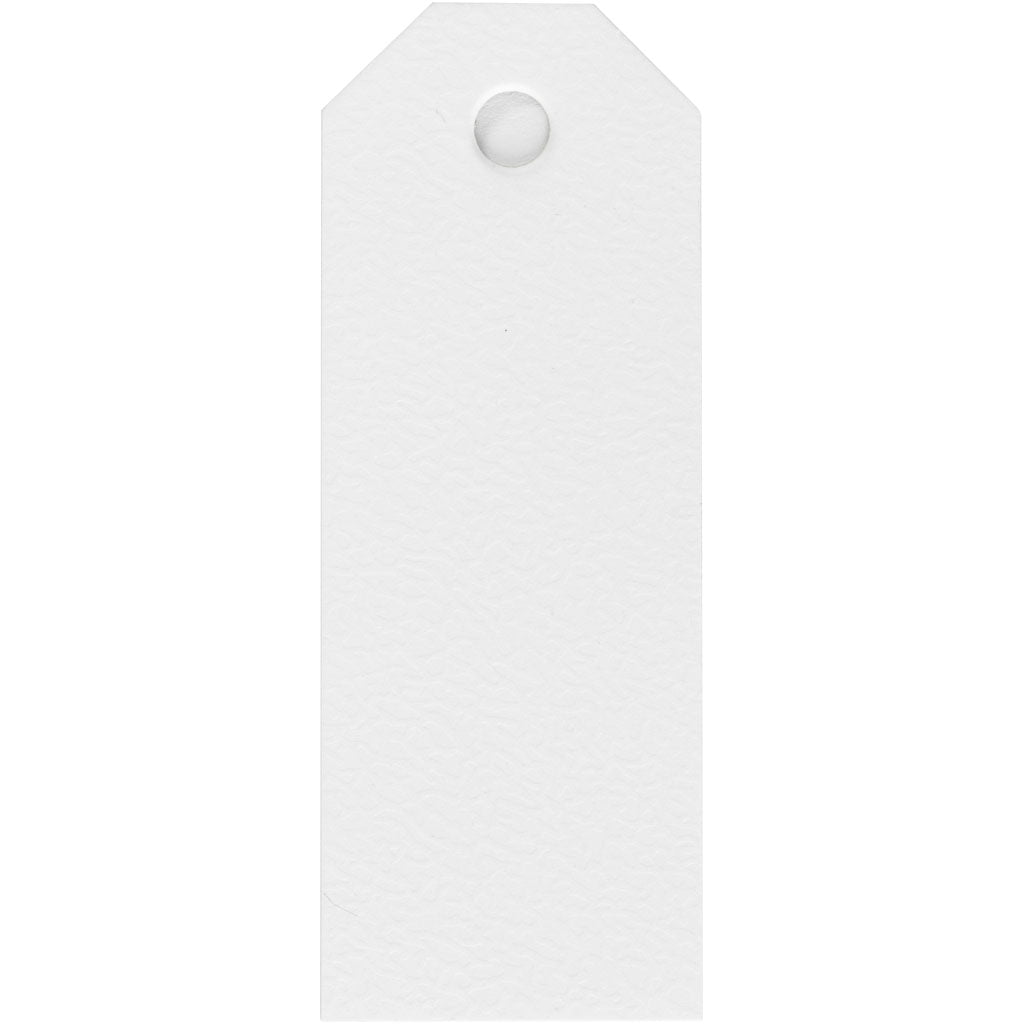 Creativ company manilla-labels, afm 3x8 cm, 220 gr, wit, 20 stuk 1 doos
