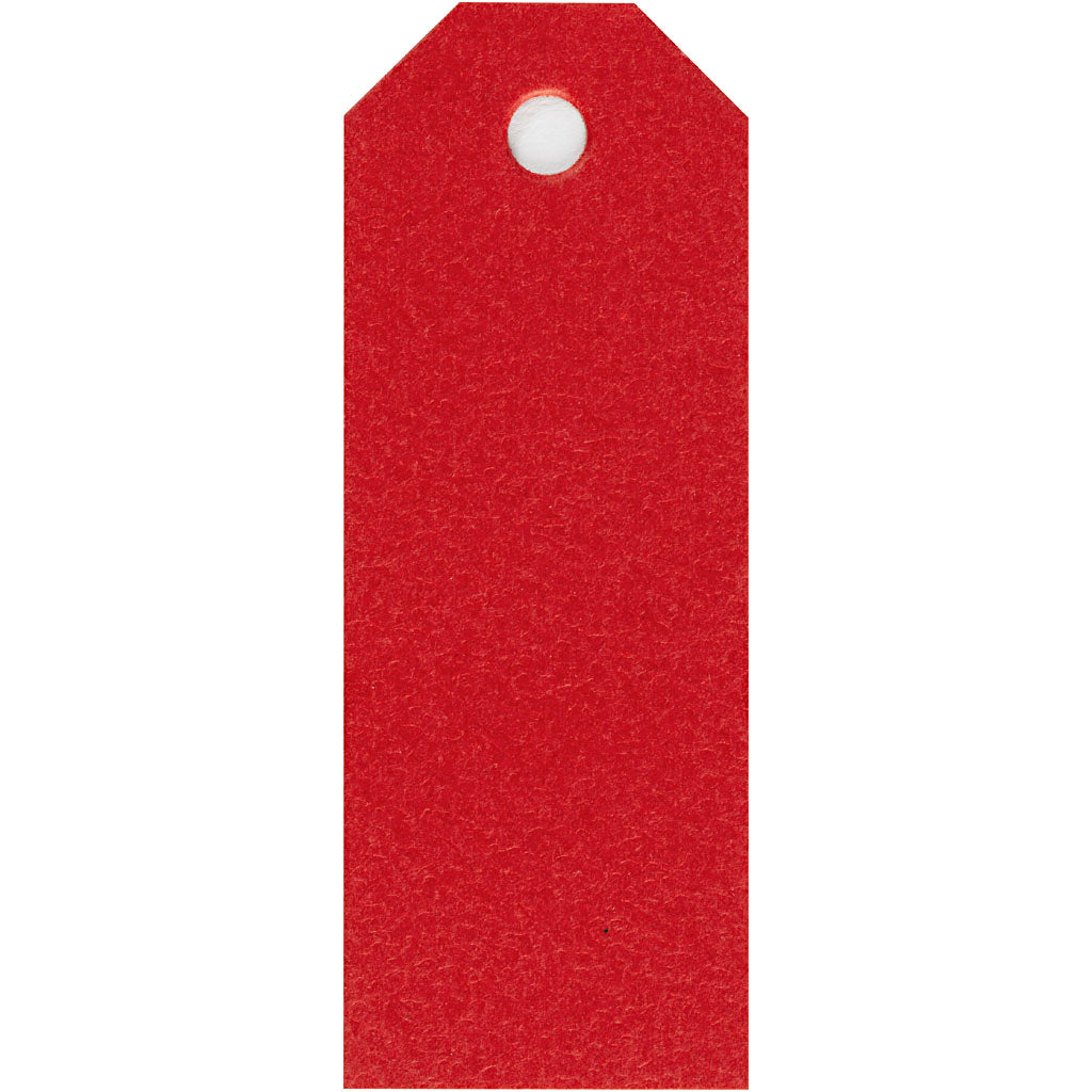 Creativ company manilla-labels, afm 3x8 cm, 220 gr, rood, 20 stuk 1 doos