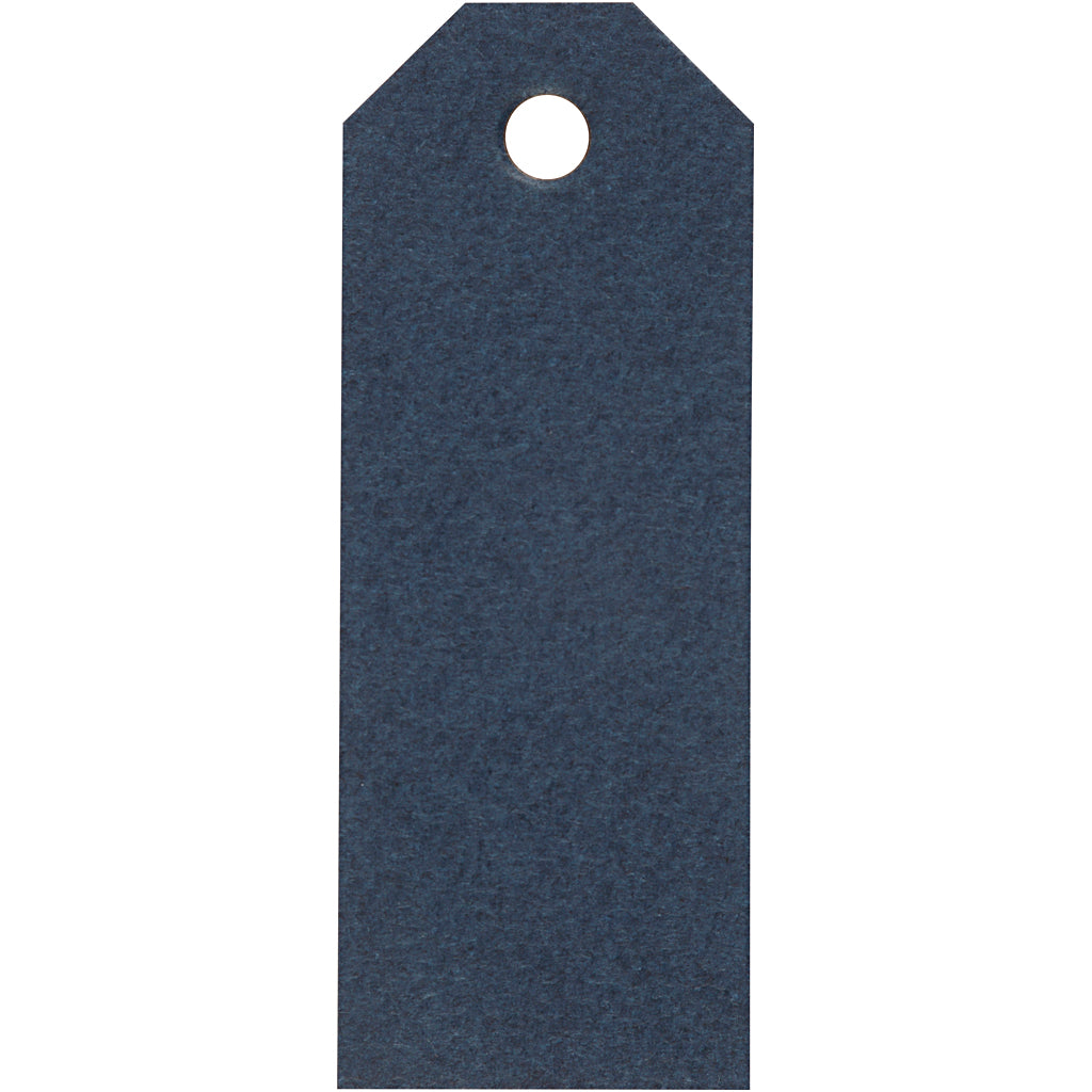 Creativ company manilla-labels, afm 3x8 cm, 220 gr, blauw, 20 stuk 1 doos