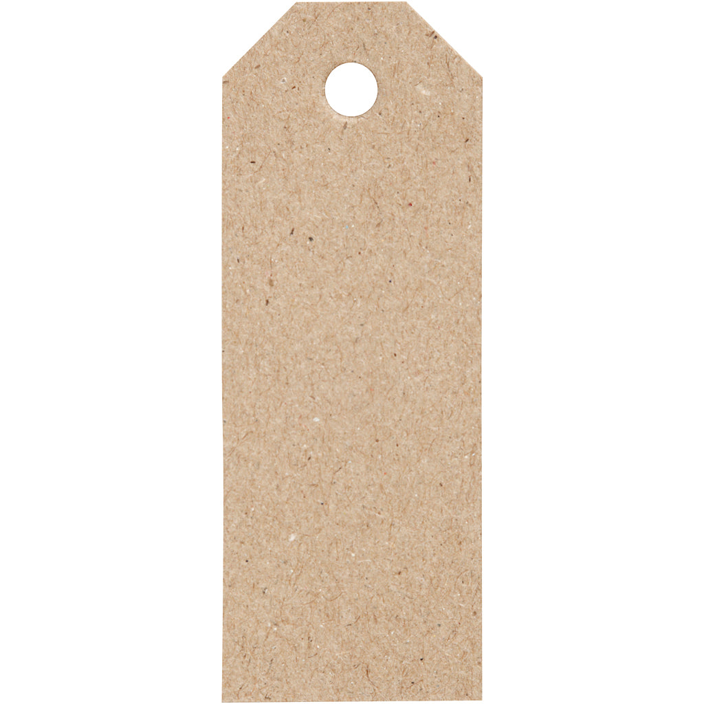 Creativ company manilla-labels, afm 3x8 cm, 220 gr, naturel, 20 stuk 1 doos