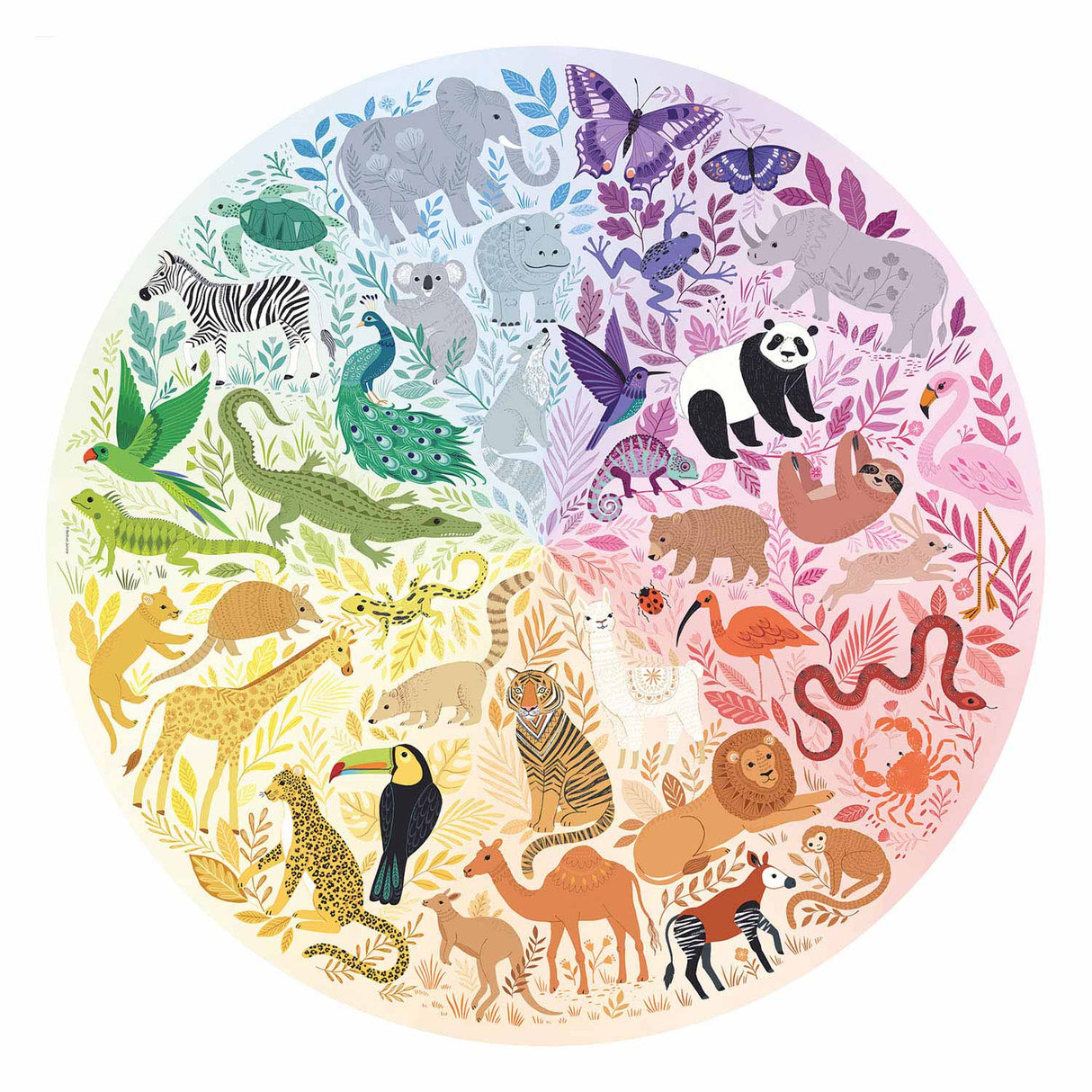 Ravensburger circle of colors puzzels - animals, 500st.
