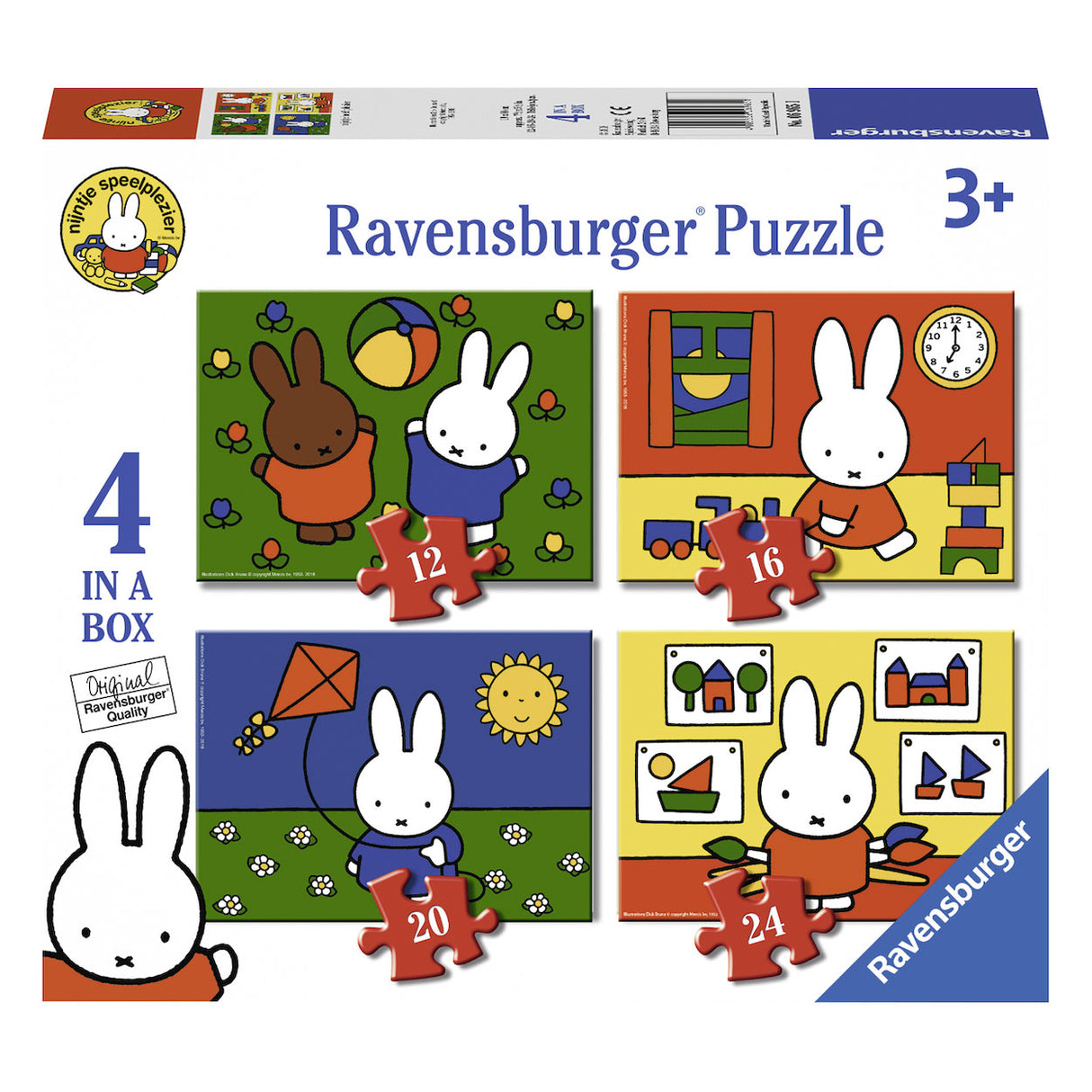 Ravensburger nijntje puzzel, 4in1