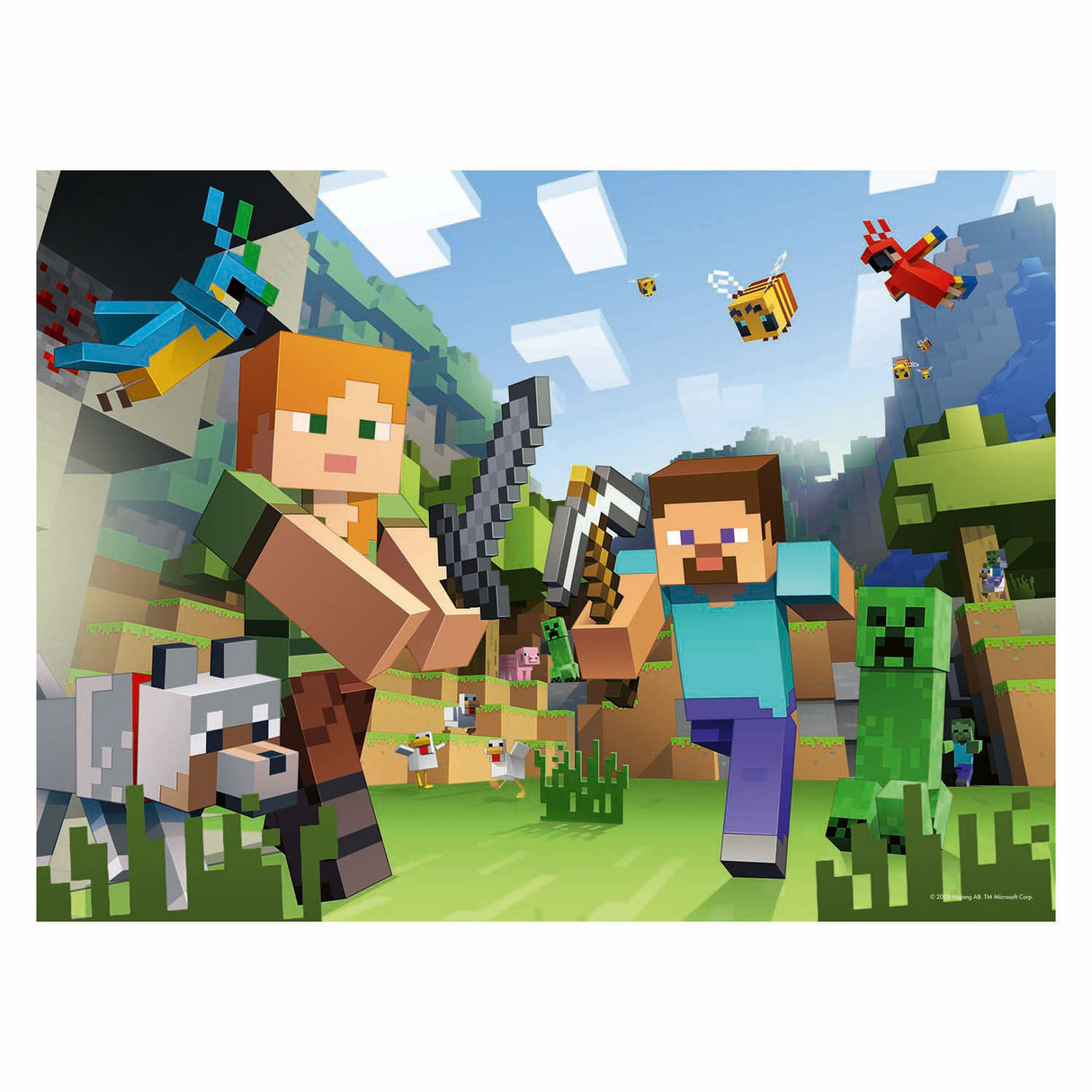 Ravensburger legpuzzel minecraft - 100st. XXL