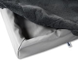 Bia bed Fleece hoes hondenmand grijs