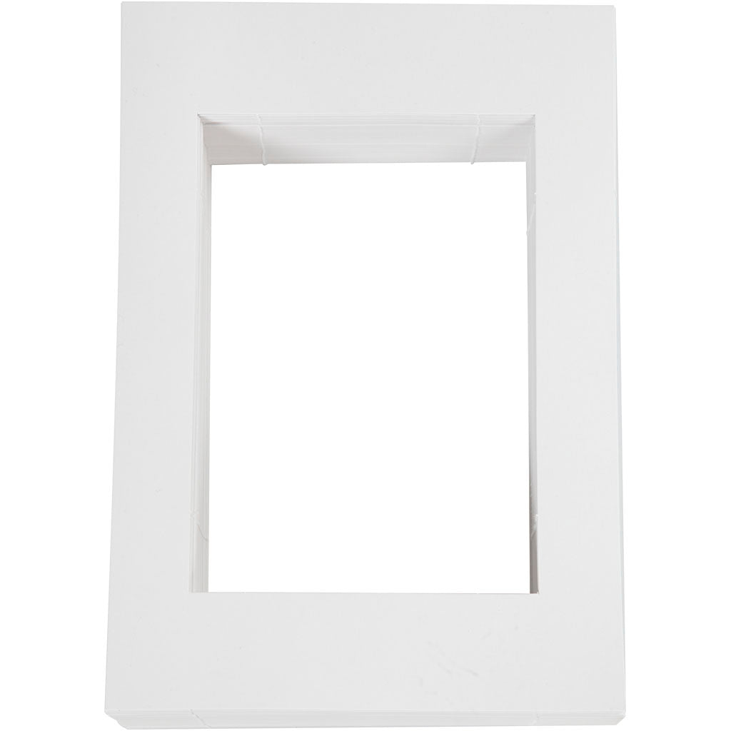 Creativ company passepartout lijsten, afm 19,8x28 cm, 500 gr, wit, 100 stuk 1 doos