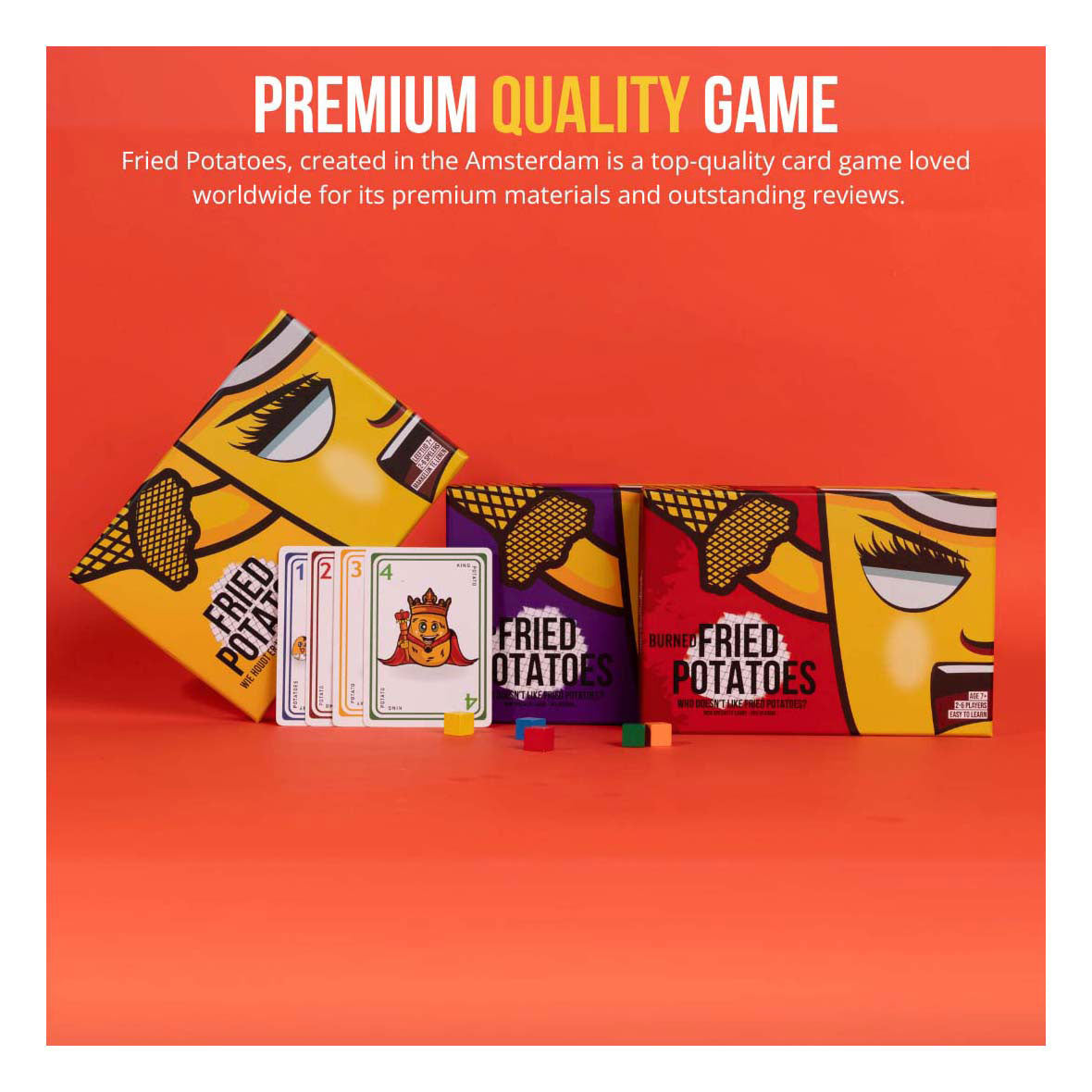 Fried potatoes card game burned edition (engelstalig)