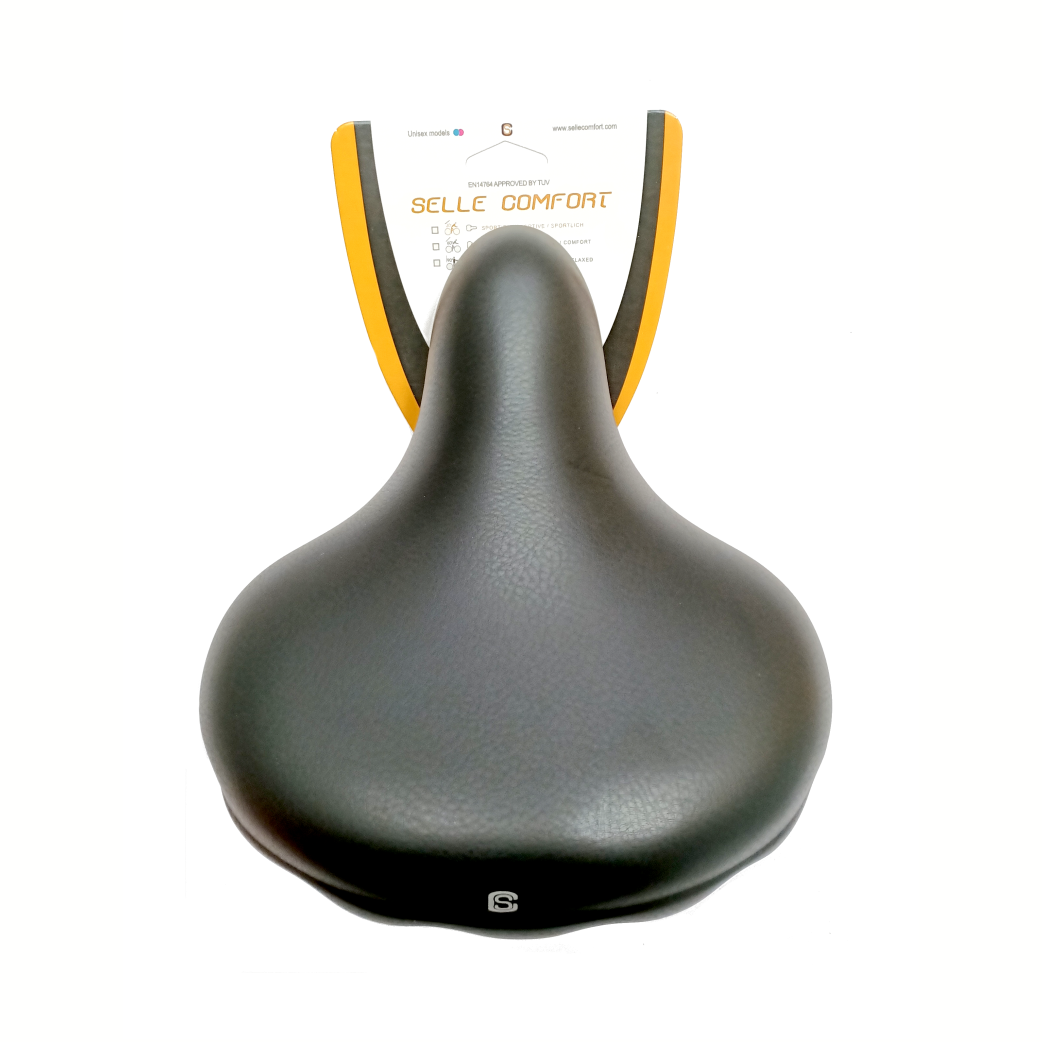 Selle comfort zadel zwart (imitatie drifter zadel), zonder strop