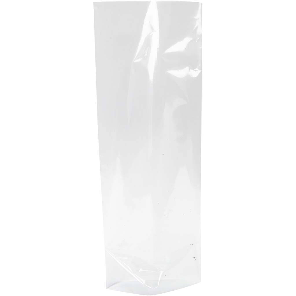 Creativ company cellofaan zak, h: 22,5 cm, afm 9x6,5 cm, 200 stuk 1 doos