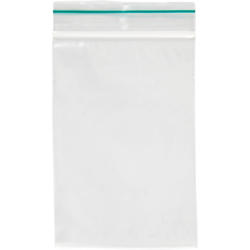 Zip lock zakjes, afm 8x12 cm, dikte 0,05 mm, 100 stuk 1 doos