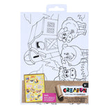 Creafun schilderen op canvas met stickers 6-delig