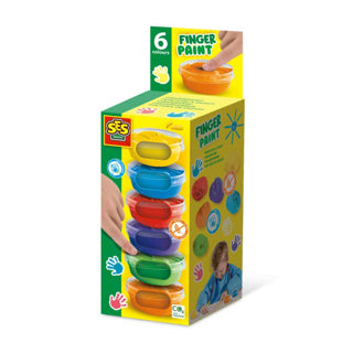 Ses vingerverf kleuren 6 x 45 ml
