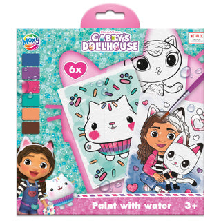 Creative craft group schilderen met water gabby's poppenhuis, 7dlg.