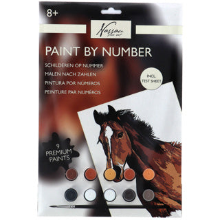 Nassau fine art schilderen op nummer paard