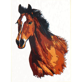 Nassau fine art schilderen op nummer paard