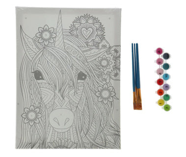 Schilderen op nummer unicorn canvas 30x40