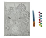 Schilderen op nummer unicorn canvas 30x40