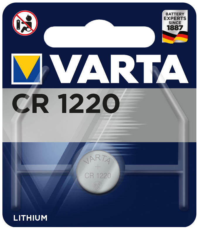 Varta batterij coin cell cr1220 lithium 3v 1 blister