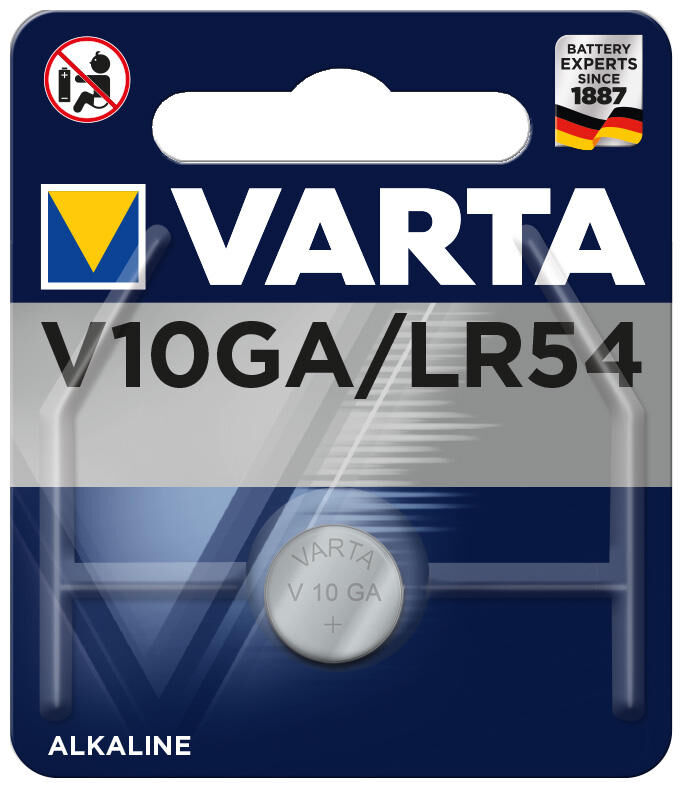 Varta batterij coin cell v10gab alkali 1.5v 1 blister