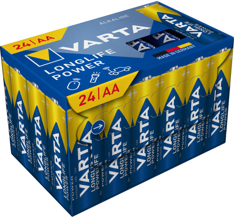 Varta batterij longlife power - hoge energie longlife power cube 24