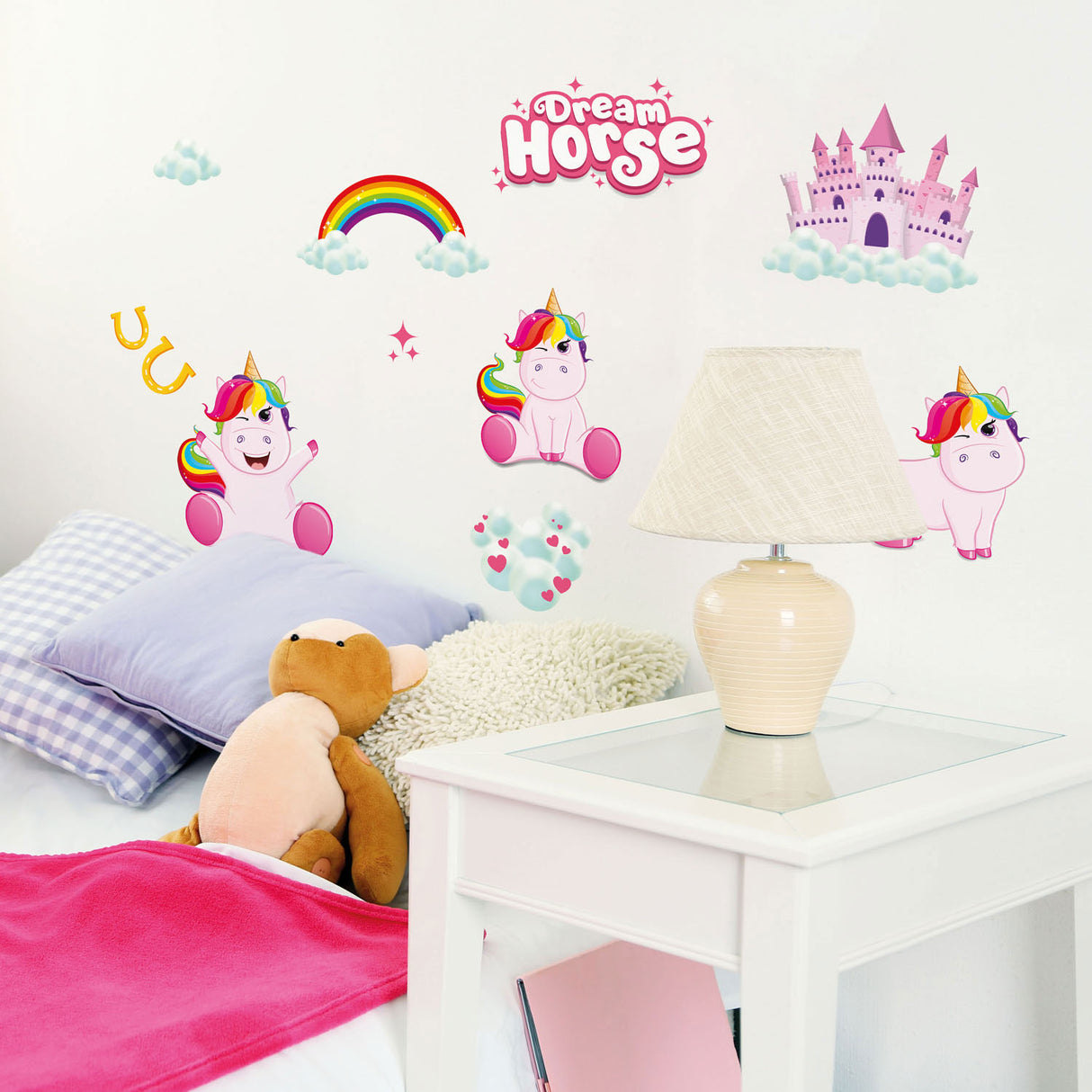 Toi-toys muurdeco stickers eenhoorn